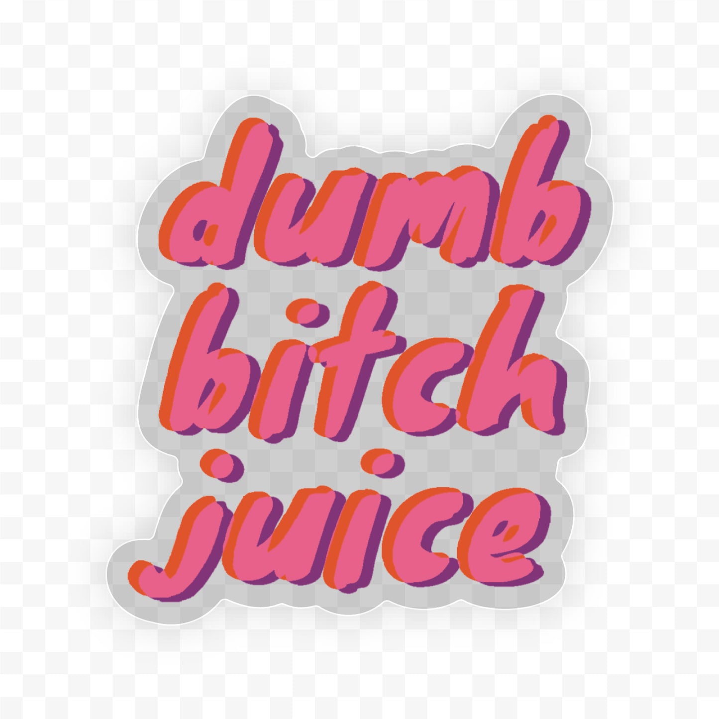🧃 Juice Clear Sticker