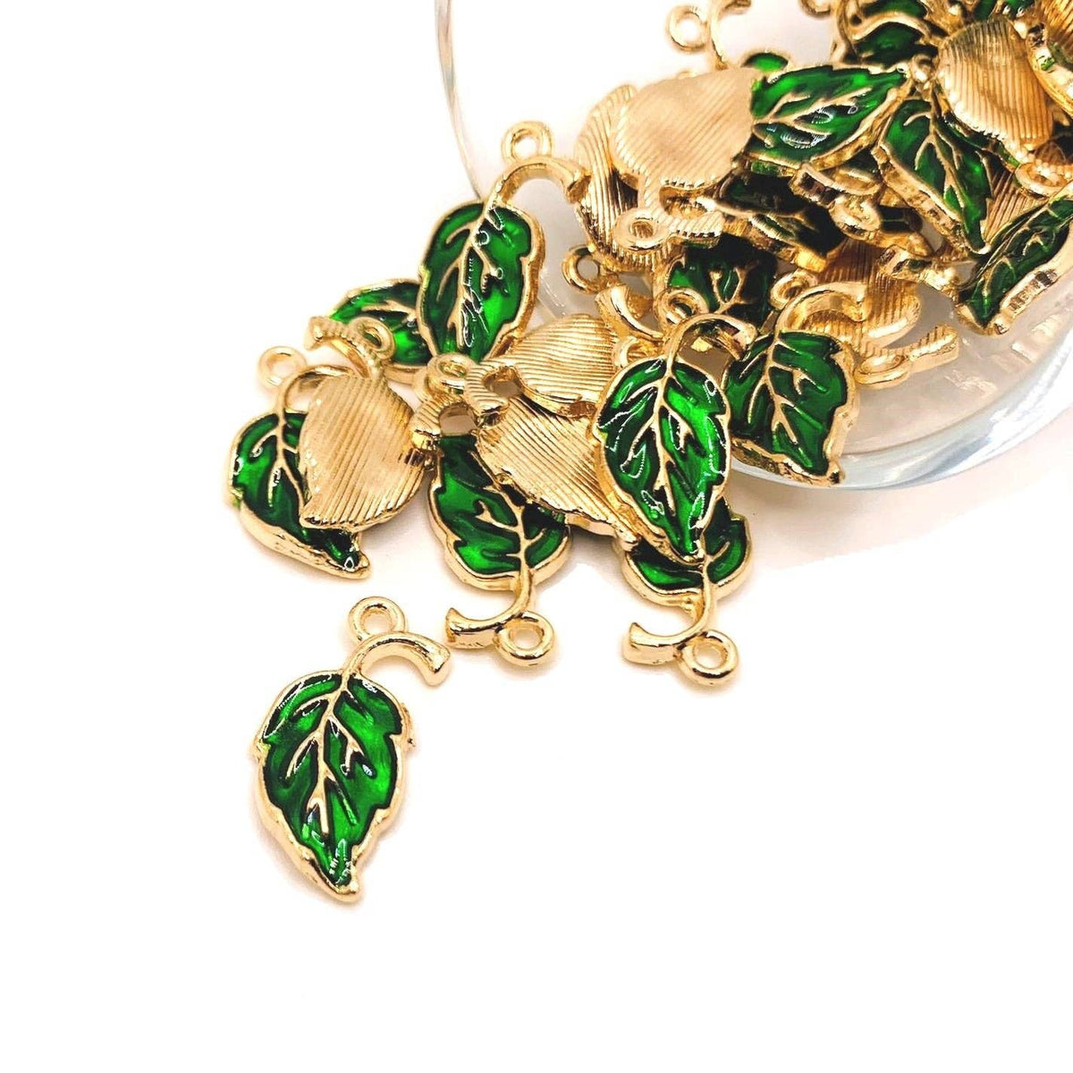 Gold Enameled Row Counter Chain