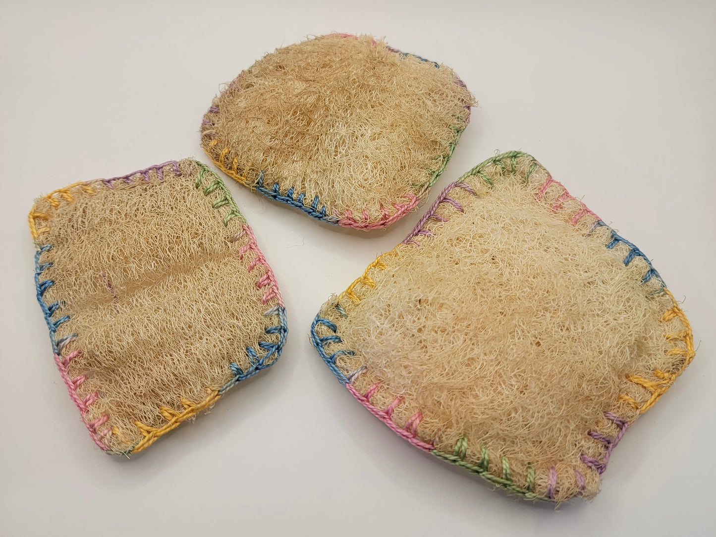 Hand-Sewn Loofah (Luffa) Sponges