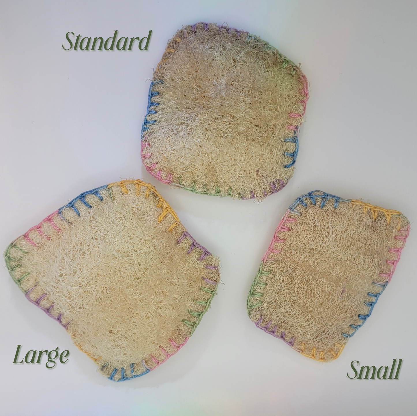 Hand-Sewn Loofah (Luffa) Sponges