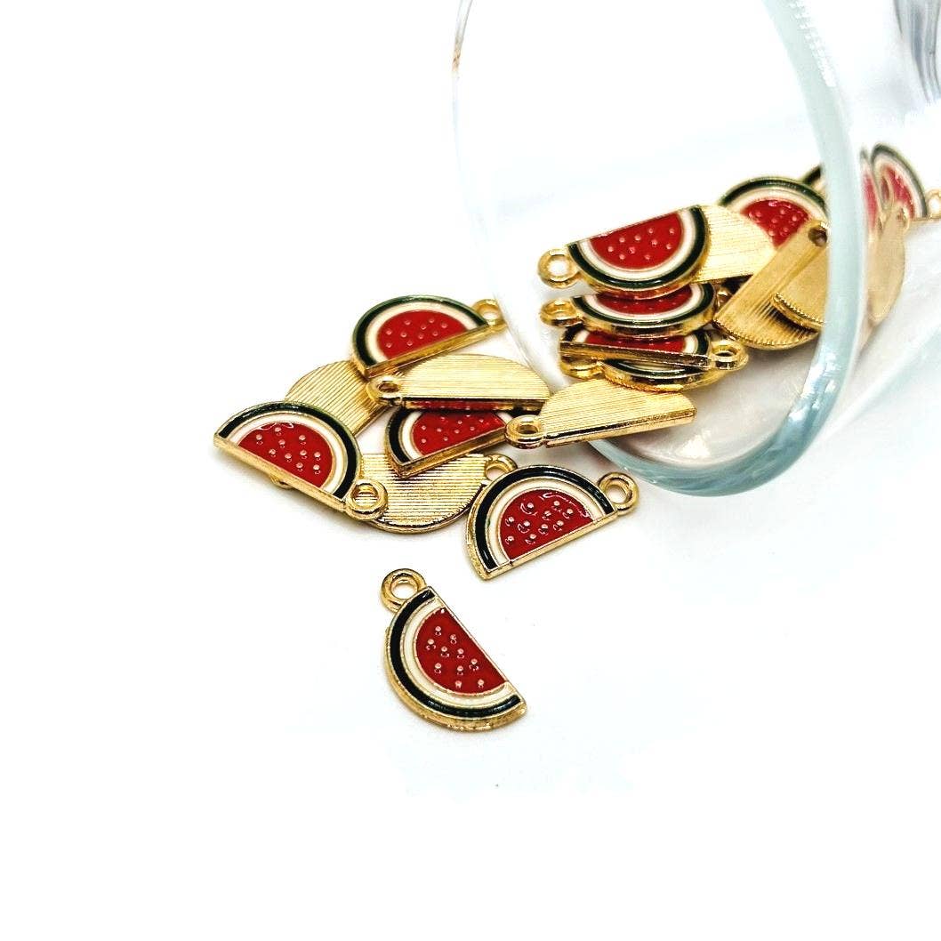 Gold Enameled Row Counter Chain